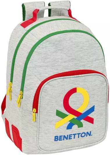 Σχολική Τσάντα Δημοτικού Τρόλεϊ Benetton S4308053 Γκρι