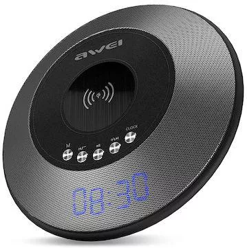 Επιτραπέζιο Ρολόι Ψηφιακό με Ξυπνητήρι & Bluetooth Μαύρο