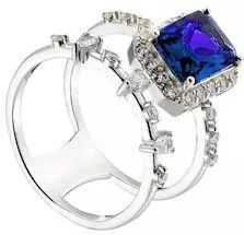 Γυναικείο Δαχτυλίδι Oxette από Ασήμι με Ζιργκόν & Κρύσταλλο Λευκό