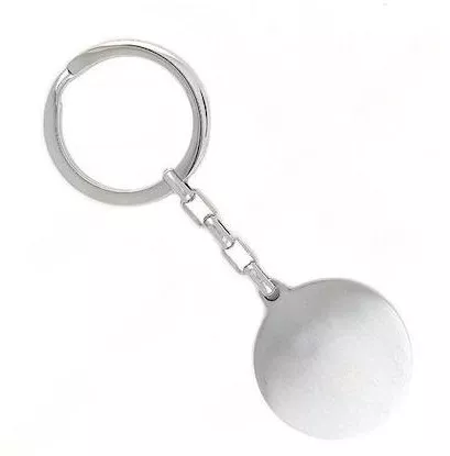 Μπρελόκ Amor Amor με Ταυτότητα Στρογγυλή Inox