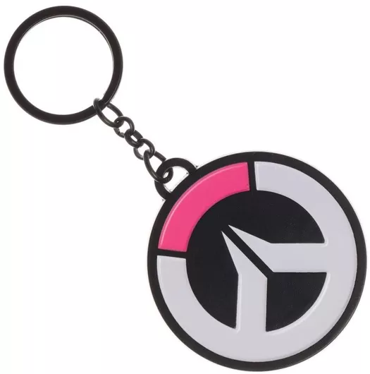 Μπρελόκ Bioworld Merchandising Overwatch - Logo Keychain Μαύρο/Λευκό