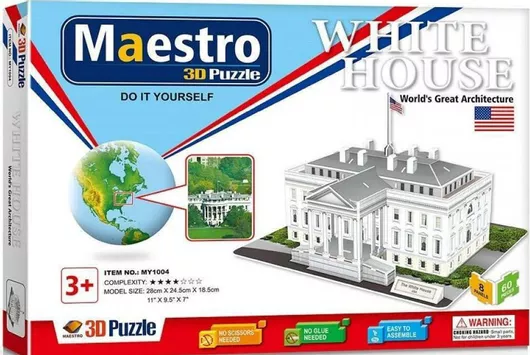 Puzzle The White House 3D 60 Κομμάτια