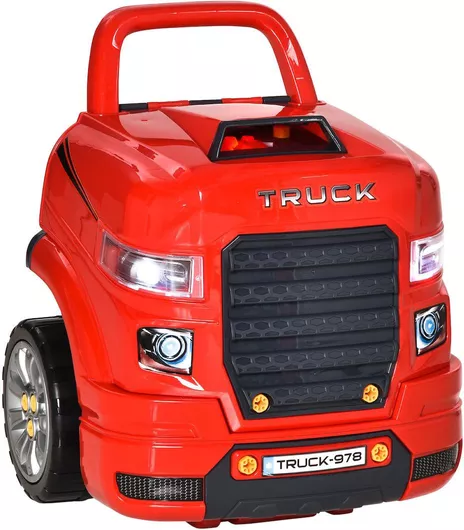 Περπατούρα HomCom Workshop Toy Truck για 3+ Ετών Κόκκινο