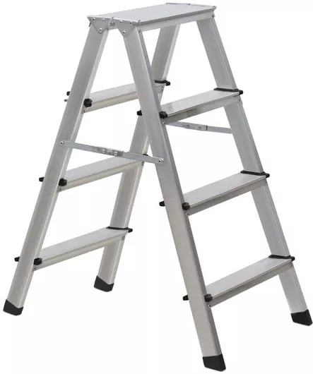 Σκάλα Perilla PER51086 Διπλή 4 Σκαλιών Αλουμινίου 82.5cm