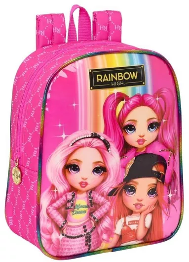 Σχολική Τσάντα Δημοτικού Πλάτης Rainbow 386599 Φούξια