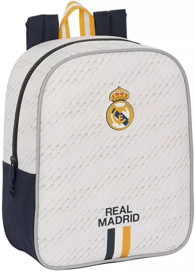 Σχολική Τσάντα Δημοτικού Πλάτης Real Madrid S4308985 Λευκό