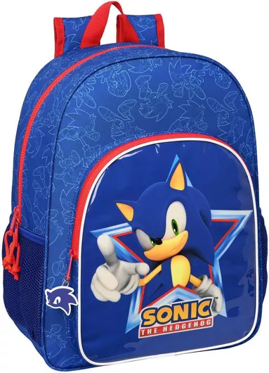 Σχολική Τσάντα Δημοτικού Πλάτης Sonic Μπλε