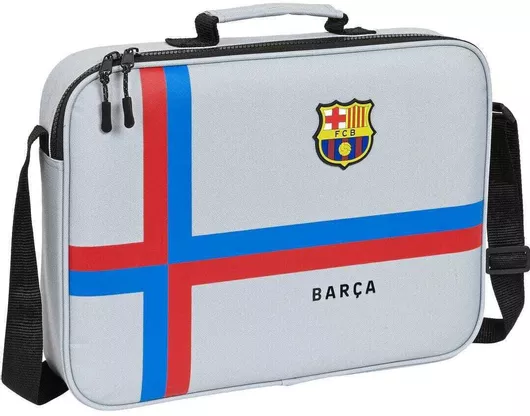 Σχολική Τσάντα Δημοτικού Ώμου F.C. Barcelona S4307253 Γκρι