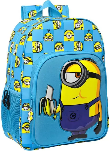 Σχολική Τσάντα Νηπιαγωγείου Πλάτης S4306292 Minions Μπλε