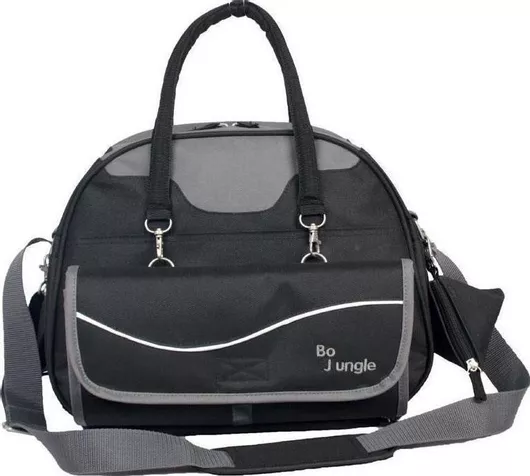 Τσάντα Αλλαξιέρα Bo Jungle City Χιαστί με Χερούλια Μαύρη