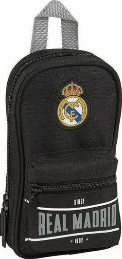 Real Madrid Real Madrid C.F. Κασετίνα Γεμάτη με 2 Θήκες Μαύρο