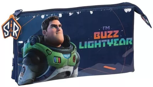 Buzz Lightyear Κασετίνα με 3 Θήκες Μπλε