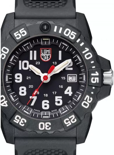 Ανδρικό Ρολόι Luminox Αναλογικό από Καουτσούκ Μαύρο