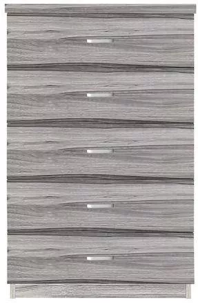 Συρταριέρα Κρεβατοκάμαρας ArteLibre 14370213 97x60x40cm Μοριοσανίδα Γκρι