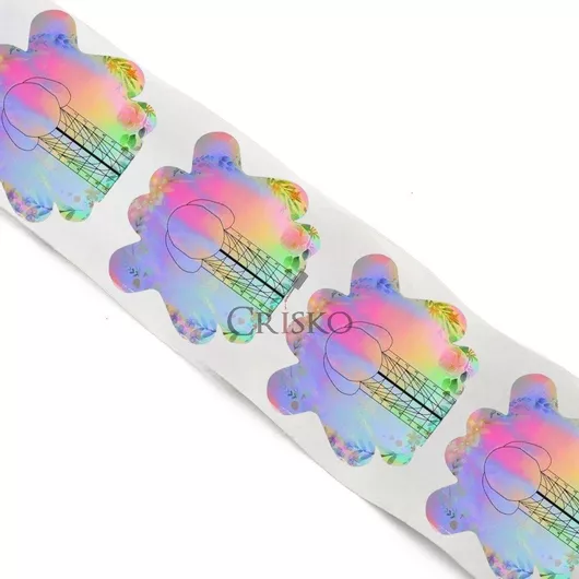 Φόρμες Νυχιών Crisko Rainbow Σετ 300τμχ