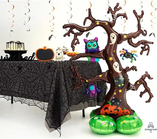 Μπαλόνι Halloween Anagram Airloonz Ανατριχιαστικό Δέντρο 111x157cm Foil Πολύχρωμο