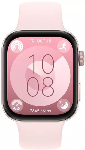 Huawei Watch Fit 3 Aluminium 43mm Αδιάβροχο με Παλμογράφο Ροζ