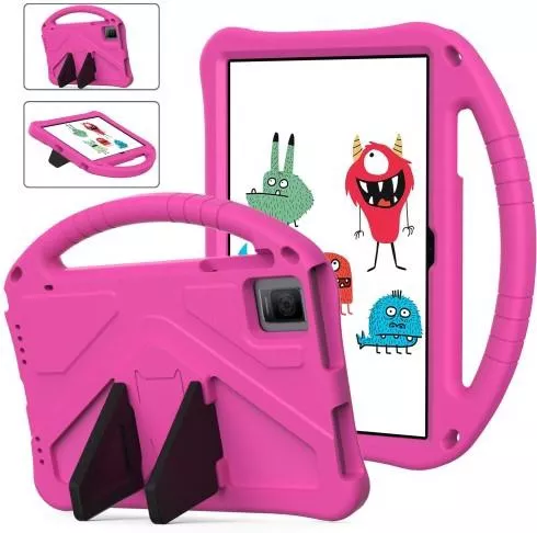 Θήκη Τάμπλετ Back Cover για TCL Tab 10 Gen 2/T-Mobile REVVL Tab & Blackview Oscal Pad 15/Tab 11 WiFi/Tab 11 SE/Tab 11 Stand Φούξια
