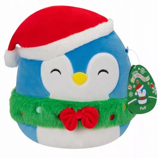 Λούτρινο Squishmallows Christmas: Puff the Penguin Πιγκουίνος 19cm