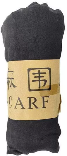 Γυναικείο Φουλάρι 180x70cm Σετ 12τμχ Μαύρο