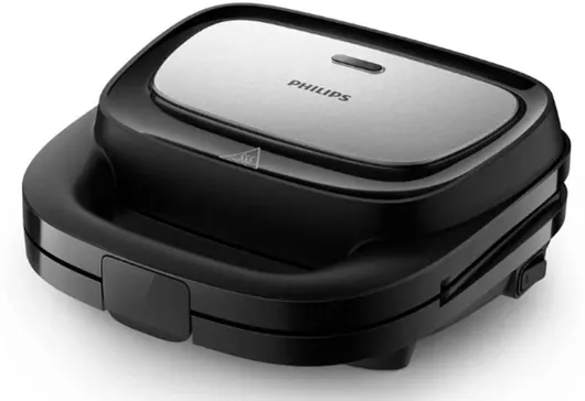 Τοστιέρα Philips HD2350/80 με Αποσπώμενες Πλάκες για 2 Τοστ 750W Μαύρο