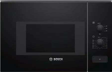 Φούρνος Μικροκυμάτων Bosch BFL520MB0 Εντοιχιζόμενος Αναλογικός 20lt Μαύρο