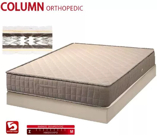 Στρώμα KPS Strom Column Ορθοπεδικό Ημίδιπλο 130x190cm με Ελατήρια (Bonnel Springs)