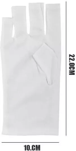 Γάντια Μανικιούρ/Πεντικιούρ NG002 10x22cm Λευκό