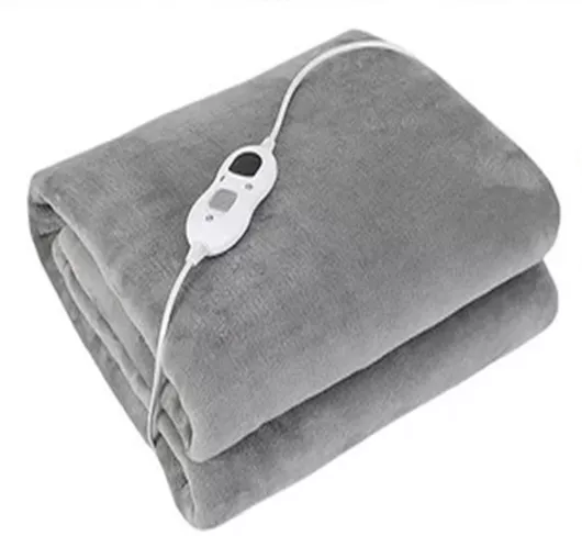 Διπλή Ηλεκτρική Κουβέρτα Πλενόμενη Γκρι 120W 140x160εκ.