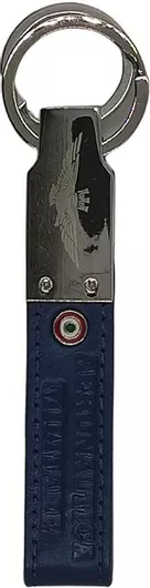 Μπρελόκ Aeronautica Militare 3891 από Δέρμα & Ατσάλι Μπλε