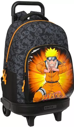 Σχολική Τσάντα Δημοτικού Τρόλεϊ Naruto Μαύρο