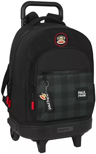 Σχολική Τσάντα Δημοτικού Τρόλεϊ Paul Frank Μαύρο