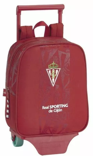 Σχολική Τσάντα Δημοτικού Τρόλεϊ Real Sporting de Gijón Μπορντό