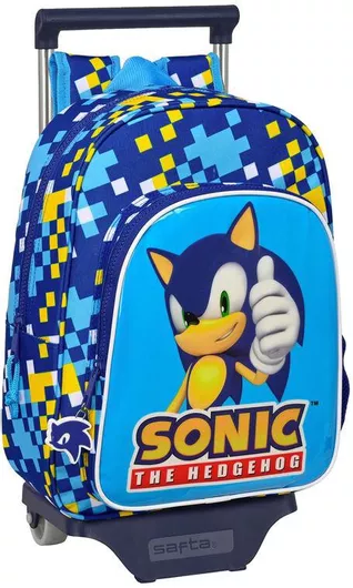 Σχολική Τσάντα Δημοτικού Τρόλεϊ Sonic Speed Μπλε