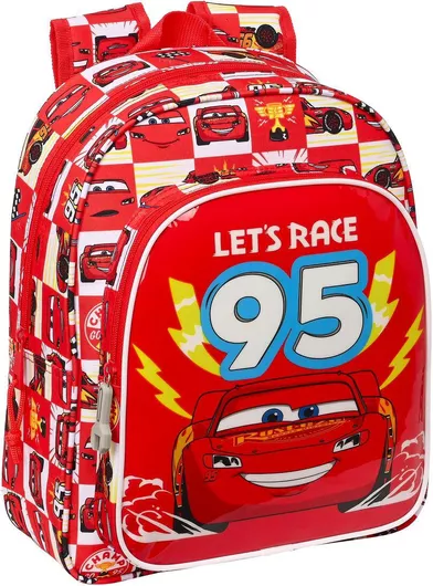 Σχολική Τσάντα Νηπιαγωγείου Πλάτης Cars Disney Cars Κόκκινο