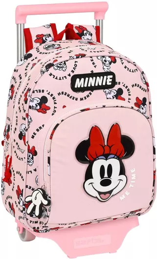 Σχολική Τσάντα Νηπιαγωγείου Τρόλεϊ Minnie Mouse Minnie Ροζ
