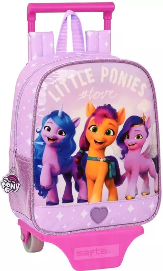 Σχολική Τσάντα Νηπιαγωγείου Τρόλεϊ My Little Pony Λιλά