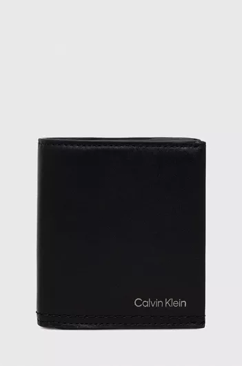 Ανδρικό Πορτοφόλι Calvin klein από Δέρμα Μαύρο