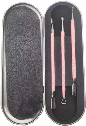 Σετ Μανικιούρ/Πεντικιούρ Μεταλλική Κασετίνα με 3 Αοξείδωτα Εργαλεία Μανικιούρ- Πεντικιούρ