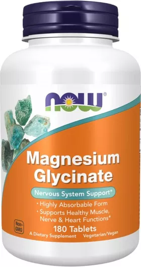 Now Foods Magnesium Glycinate 180 Ταμπλέτες