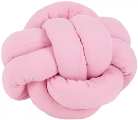 Διακοσμητικό Μαξιλάρι Κούνιας Just Baby Soft Braid Ball Μαλακή Μπαλίτσα Ροζ