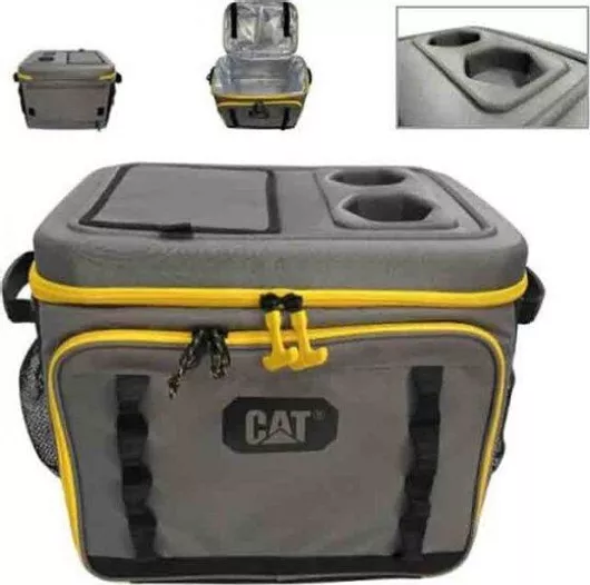 Ισοθερμική Τσάντα CAT Ώμου 39lt 40x30x32cm Γκρι