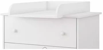 Αλλαξιέρα Just Baby Ξύλινη για Συρταριέρα Λευκή