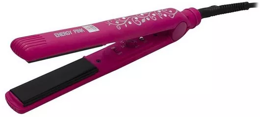 Πρέσα Μαλλιών Energy Strass Επαγγελματική Φούξια 100W