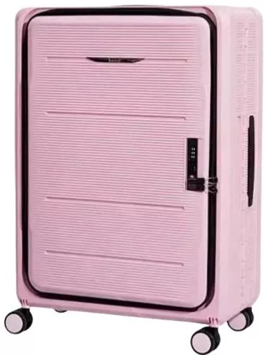 Βαλίτσα Ταξιδίου Stop to Shop Καμπίνας Σκληρή Ύψους 56cm με 4 Ρόδες Ροζ