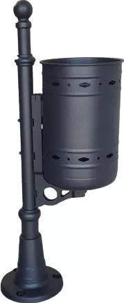 Επαγγελματικός Κάδος Material Systems Μεταλλικός χωρίς Καπάκι 35lt Γκρι