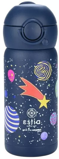 Estia Wonder Bottle Save the Aegean Cosmic Voyagers Παιδικό Παγούρι Θερμός Inox 350ml