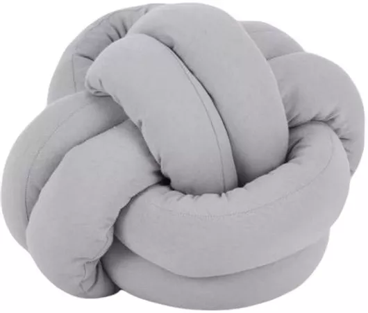 Διακοσμητικό Μαξιλάρι Κούνιας Just Baby Soft Braid Ball Μαλακή Μπαλίτσα Γκρι