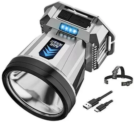 Επαναφορτιζόμενος Προβολέας Χειρός LED Αδιάβροχος