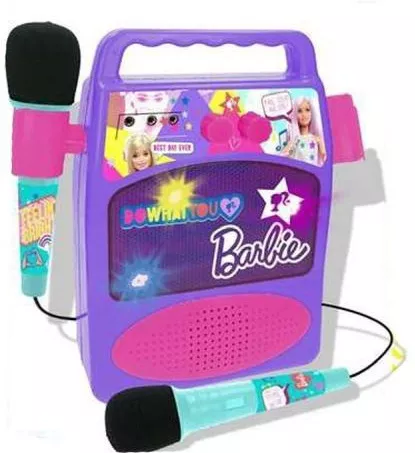 Μουσικό Παιχνίδι Σετ Ηχείο & Μικρόφωνο Καραόκε Barbie για 3+ Ετών